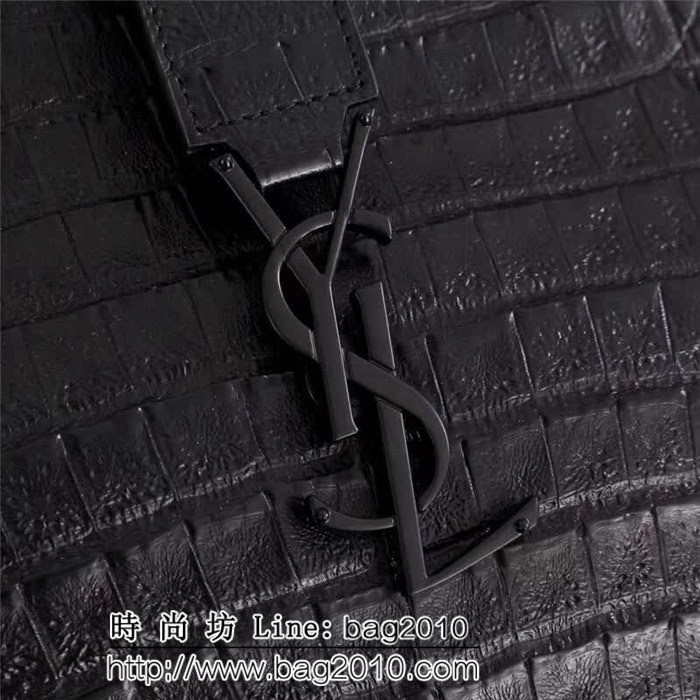 YSL聖羅蘭 經典老款 專櫃品質 牛皮壓鱷魚紋手提肩背包 75093-2 YAS1134